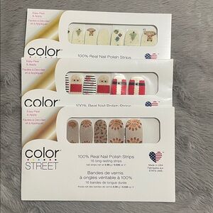 3 Set Color Street Holiday Season Nail Bundle